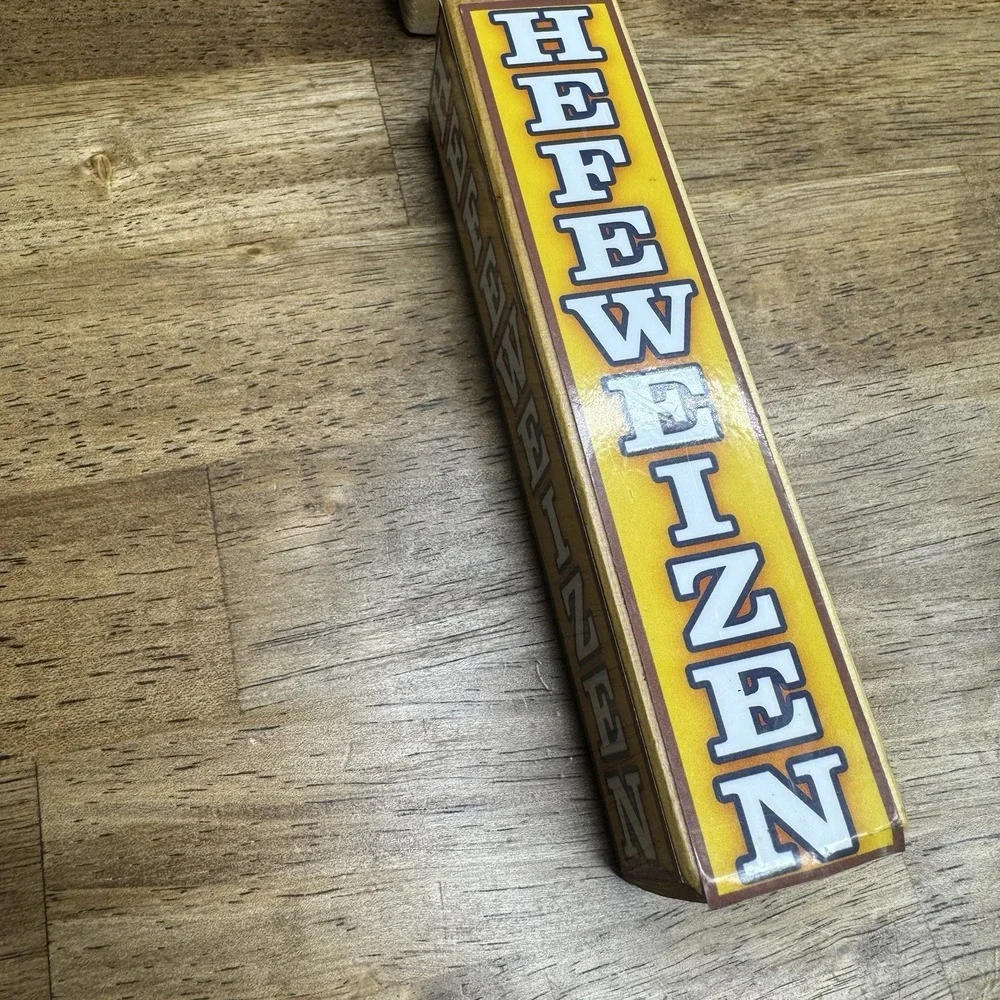 Yazoo Hefeweizen Beer Tap Handle Wood Brewery Bar Pub Mancave Decor